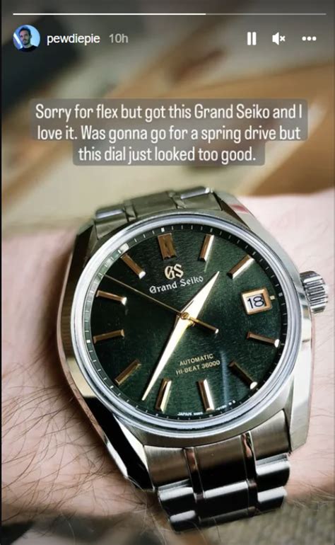 grand seiko pewdiepie watch.